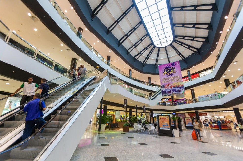 Interior do shopping localizado em Vila Velha, na Grande Vitória.  — Foto: Divulgação