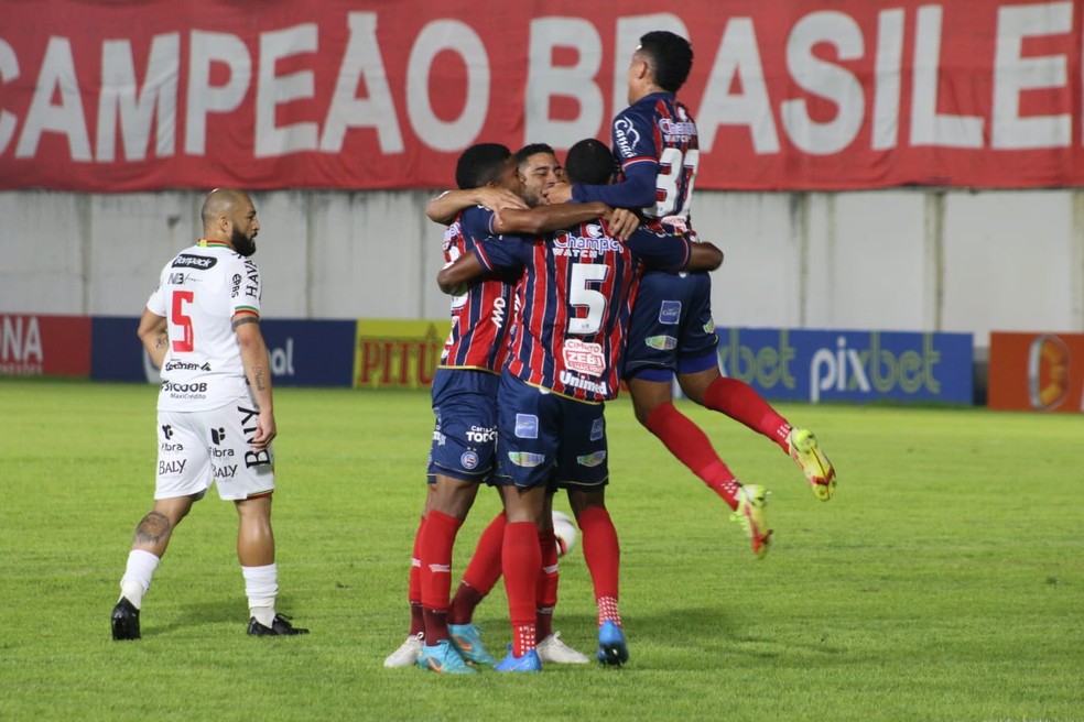 Na rodada 15, Tricolor derrotou o Brusque por 2 a 0 — Foto: Bruno Queiroz/EC Bahia