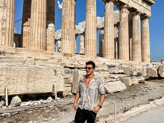 Ricky Tavares curte férias na Grécia (Foto: Arquivo pessoal)