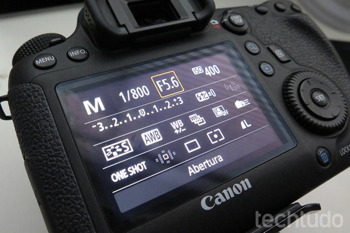 Regulagem da câmera (Foto: Daniele Starck/TechTudo)