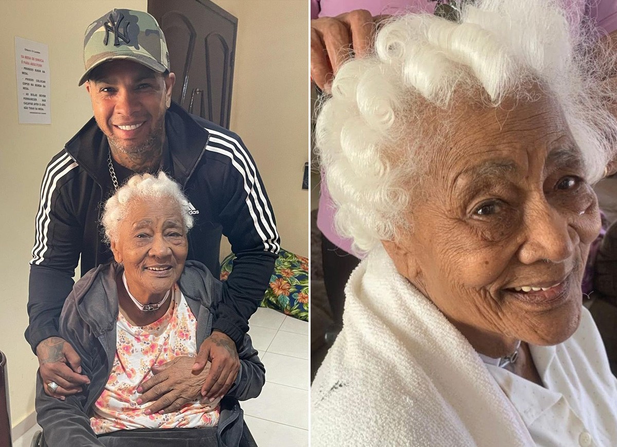 Rodriguinho com a avó, Dona Olga (Foto: Reprodução/Instagram)