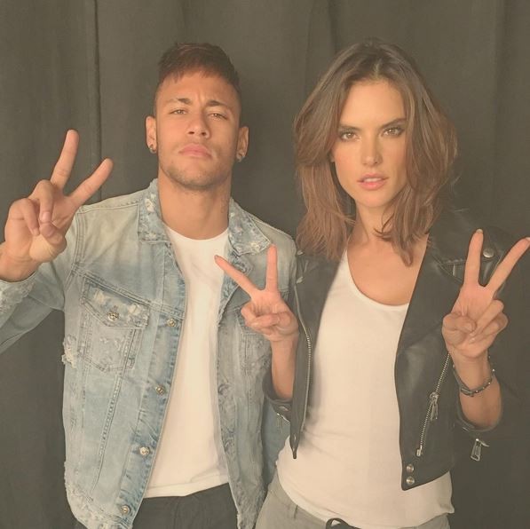 Neymar e Alessandra Ambrosio (Foto: Instagram/Reprodução)
