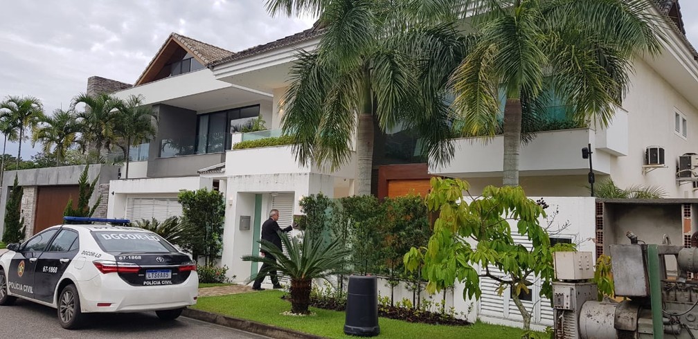 Casa de Gabriel, um dos procurados na operação contra golpistas — Foto: Reprodução