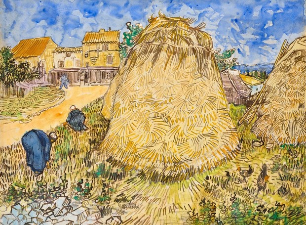 Meules de Blé de Vicent van Gogh; junho de 1888 (Foto: Divulgação / Christie’s )