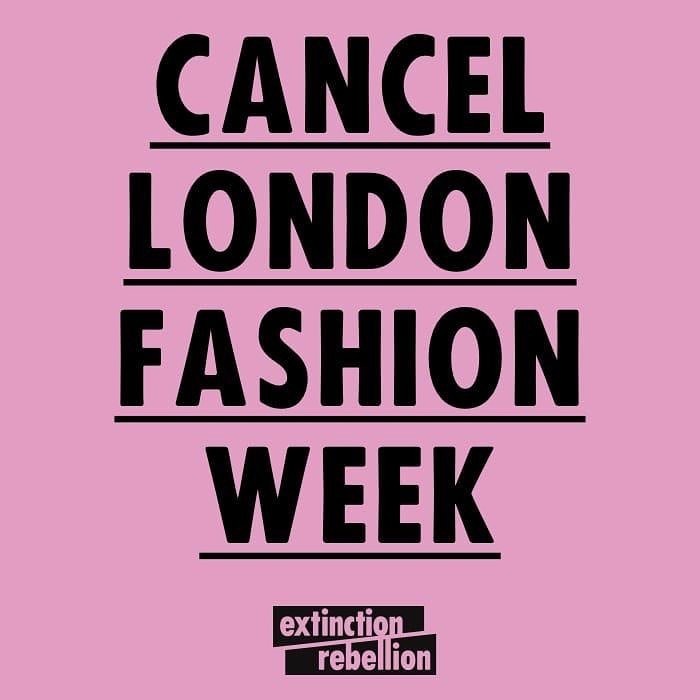 Grupo pede o fim da London Fashion Week em prol do meio ambiente (Foto: Reprodução/Instagram)