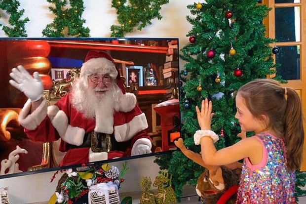Você pode presentear seus filhos com uma chamada Zoom com o Papai Noel  (Foto: Reprodução zoomsanta.com.au)