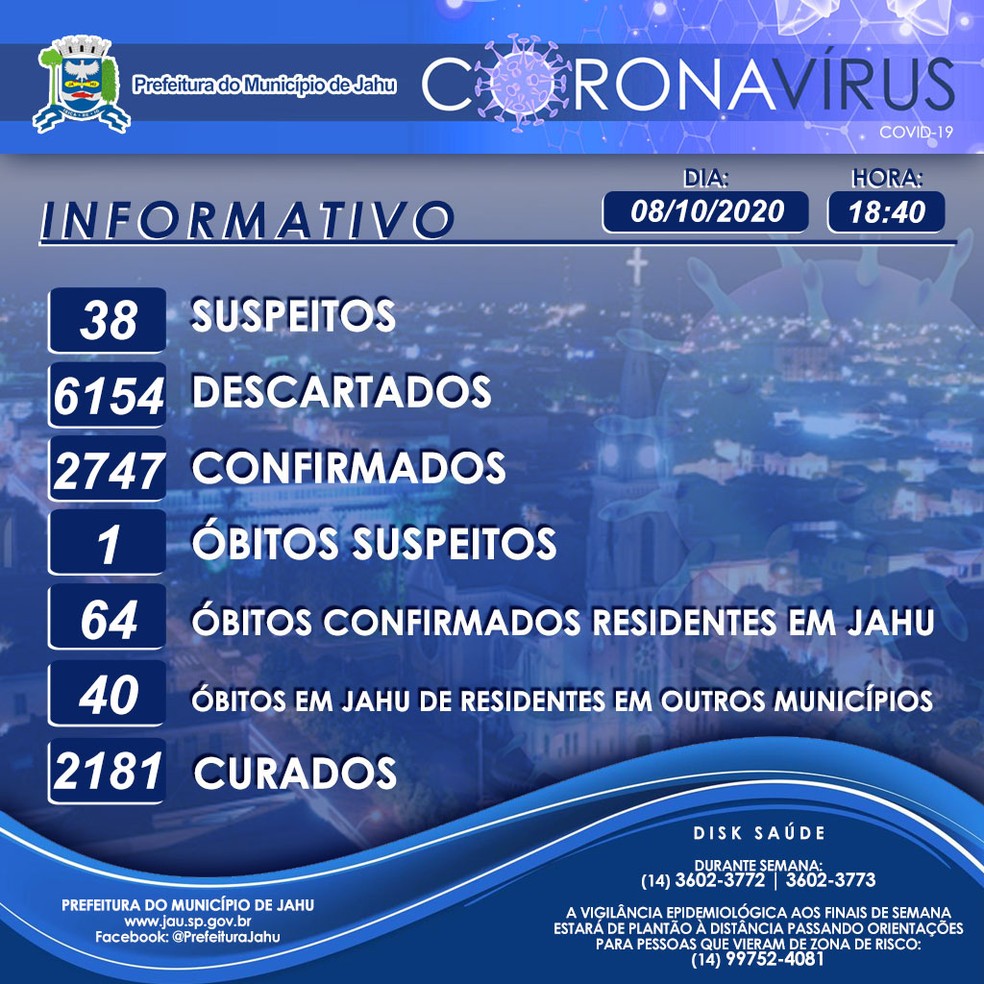 Covid Jaú — Foto: Prefeitura de Jaú/Divulgação