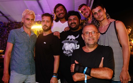 Paulo Borges, Dudu Farias, Fernando Schnerocke, Gabriel Guimarães, Fabio Duarte, Dudu Barros e Murilo Henare