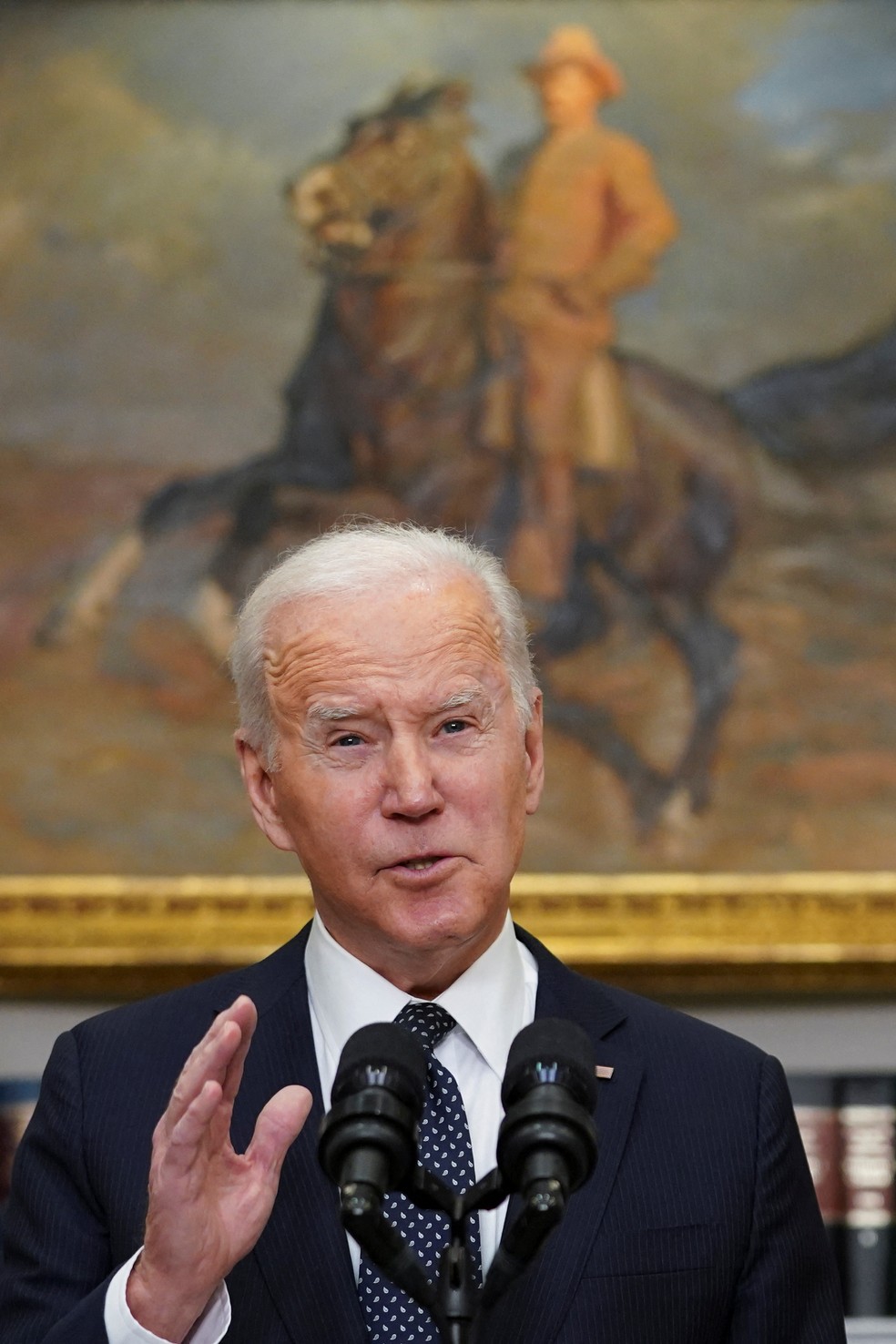 Biden diz acreditar que a Rússia vai atacar a capital ucraniana Kiev — Foto: Reuters