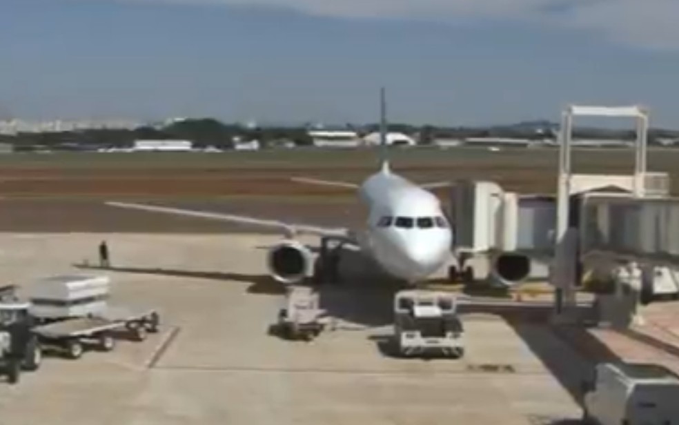 Aeroporto Internacional de Goiânia, Goiás — Foto: Reprodução/TV Anhanguera