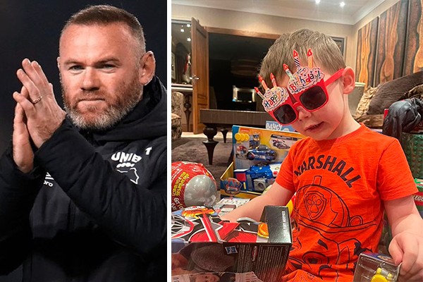 Wayne Rooney e a controversa foto do aniversário de seu filho (Foto: reprodução instagram)
