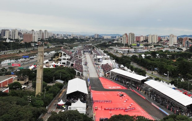 Traçado Fórmula Indy São Paulo Parque do Anhembi Marginal Tietê Sambódromo (Foto: FotoArena)