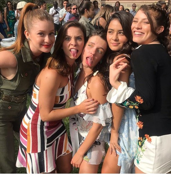 Marina Ruy Barbosa, Laryssa Ayres, Bruna Linzmeyer, Giullia Buscacio e Giulia Gayoso  (Foto: Reprodução Instagram)
