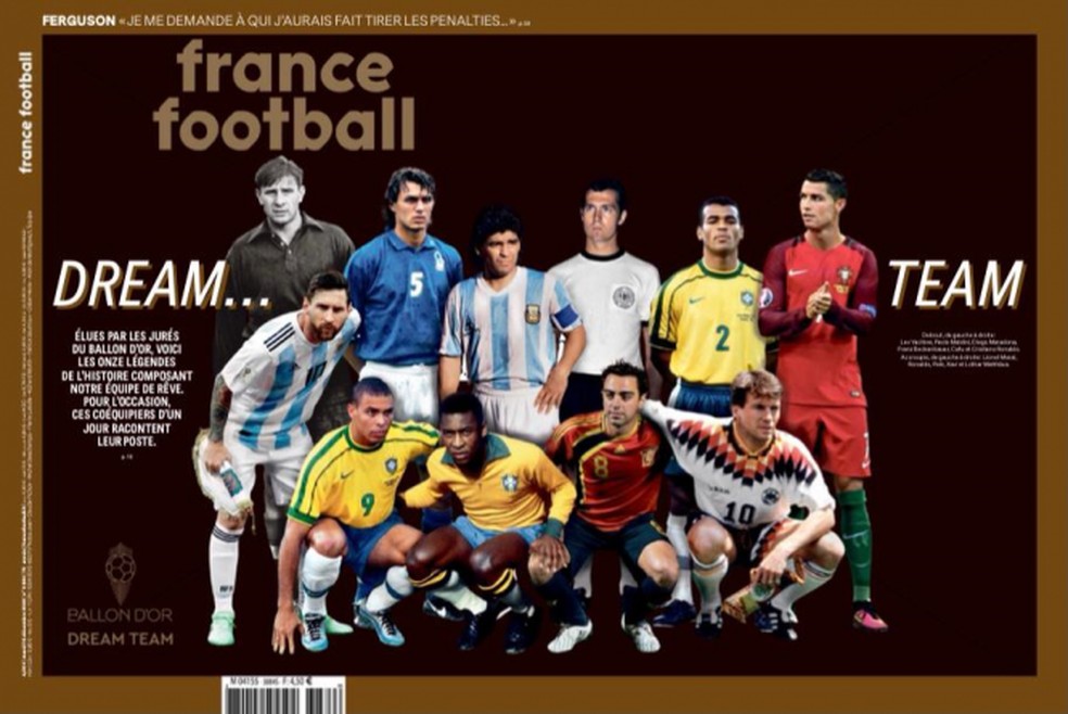 Cafu, Ronaldo e Pelé representam o Brasil no Dream Team ...
