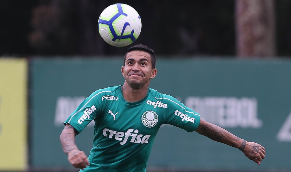 Dudu em treino do Palmeiras — Foto: Cesar Greco / Ag Palmeiras