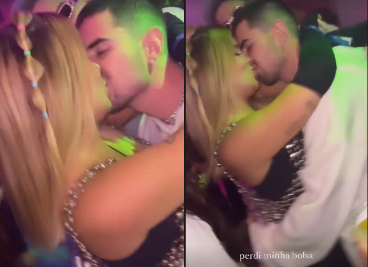 Viih Tube e Bruno Magri trocam beijos em festa (Foto: Reprodução/Instagram)
