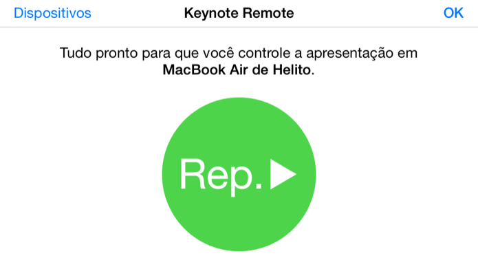 Iniciando apresentação de slides no Mac (Foto: Reprodução/Helito Bijora) 