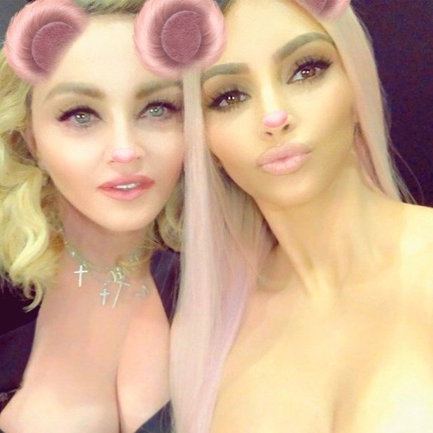 Madonna e Kim Kardashian (Foto: Reprodução Instagram)
