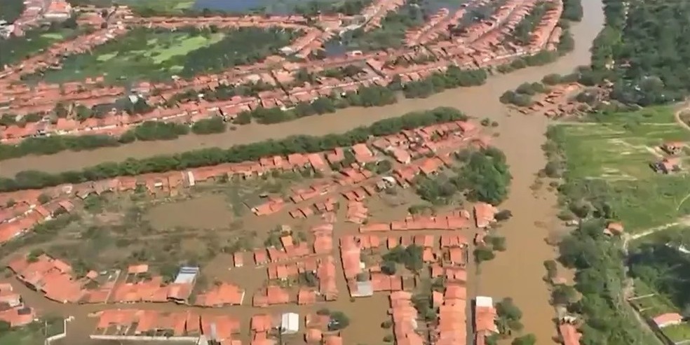 Setenta municípios maranhenses decretaram situação de emergência por causa das fortes chuvas.  — Foto: Reprodução / TV Mirante