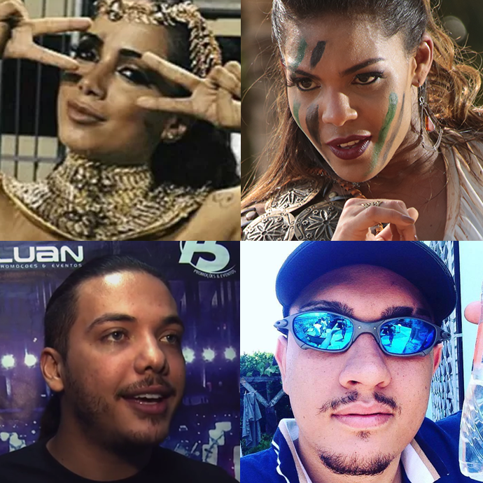 Anitta, Banda Vingadora, MC Bin Laden e Safadão foram destaques no Carnaval (Foto: Arquivo Pessoal; Divulgação)