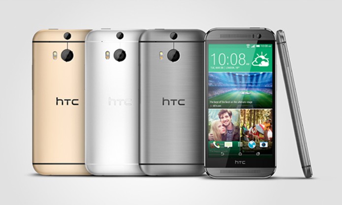 HTC One M8 é um top de linha com Android 4.4 e duas câmeras traseiras (Foto: Divulgação/HTC) (Foto: HTC One M