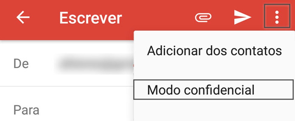 Como acessar menu do Modo confidencial no Android (Foto: Reprodução)