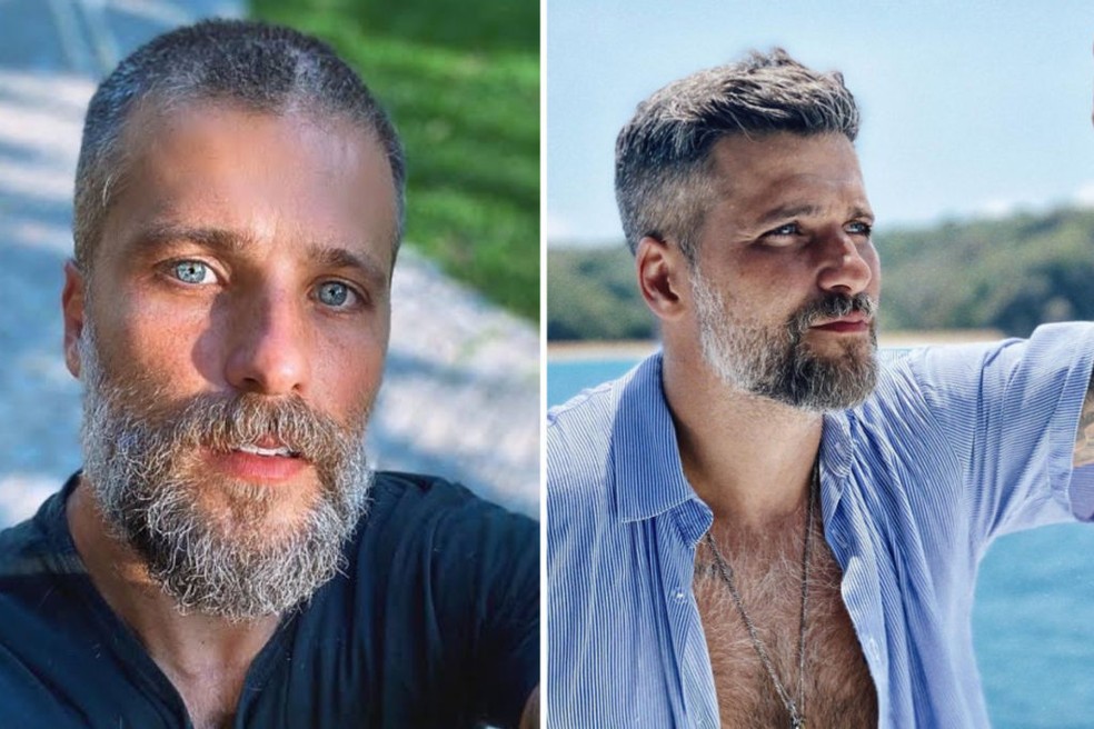 Bruno Gagliasso antes e depois  — Foto: Reprodução/Instagram