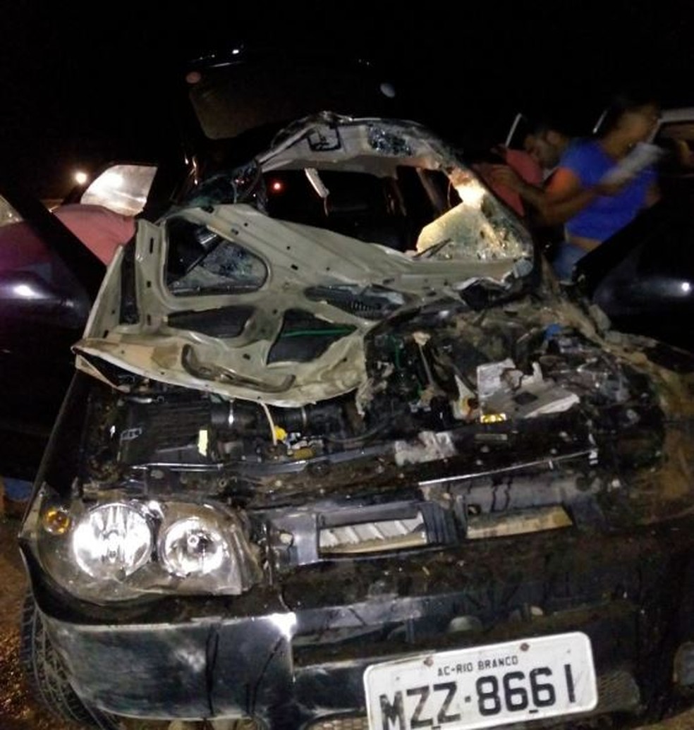 O acidente ocorreu na estrada de Vista Alegre do Abunã (Foto: Arquivo pessoal )