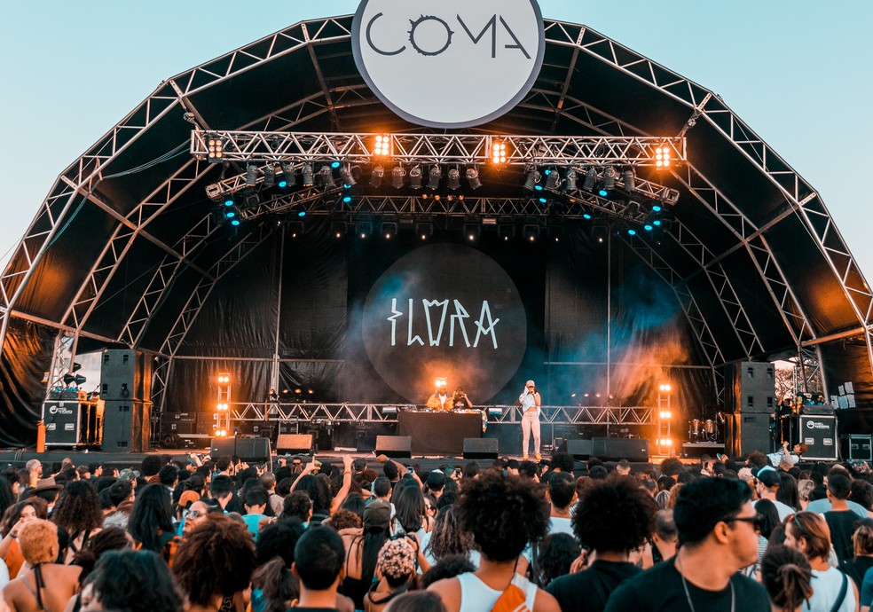 Show da cantora Flora Matos durante o Festival CoMA 2018, em Brasília — Foto: Festival CoMA/Divulgação