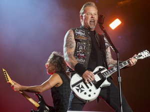 Metallica toca no Palco Mundo neste sábado, segundo dia do Rock in Rio (Foto: Luciano Oliveira/G1)