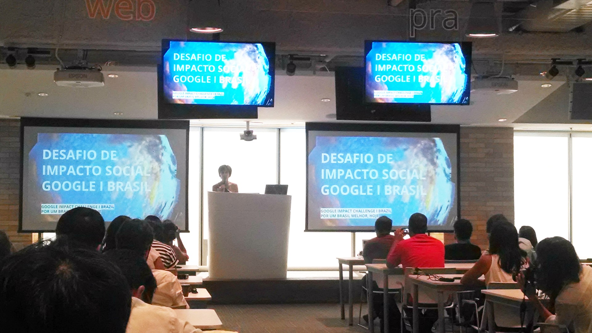 Viviane Senna  fala no lancamento do Desafio de Impacto Social Google Brasil (Foto: Divulgação)