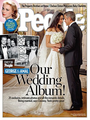 Capa de edição da 'People' com fotos do casamento de George Clooney (Foto: Divulgação)