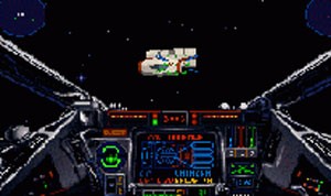 Cena de 'X-Wing', do PC, lançado em 1993 (Foto: Divulgação/LucasArts)