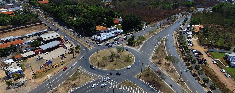 Trecho da rotatória da Avenida João XXIII em Teresina — Foto: Reprodução DNIT