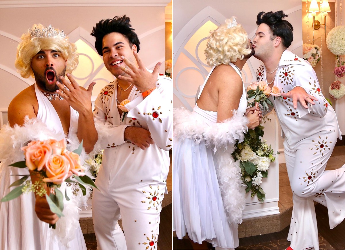 Lucas Guedez e Álvaro Xaro se casaram em Las Vegas sem saber que união era oficial (Foto: Reprodução / Instagram)