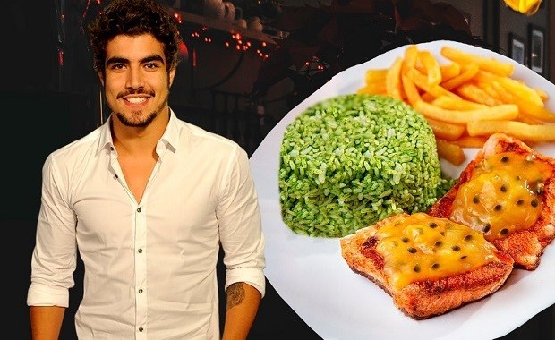 Restaurante faz promoção com imagem de Caio Castro no Instagram (Foto: Reprodução / Instagram)