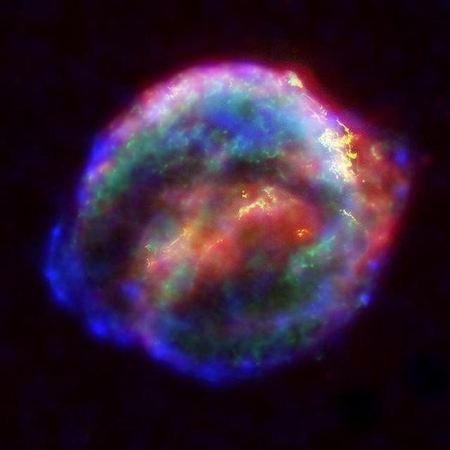 A Supernova de Kepler, cuja explosão ocorreu há 20.000 anos atrás. (Foto: NASA/ESA/Johns Hopkins University)