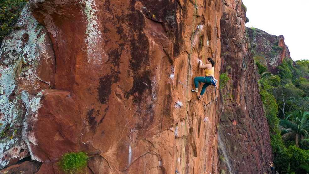 Escalada atrai turistas para Aquidauana. — Foto: ArquivoPessoal/LuizFelipeMendes