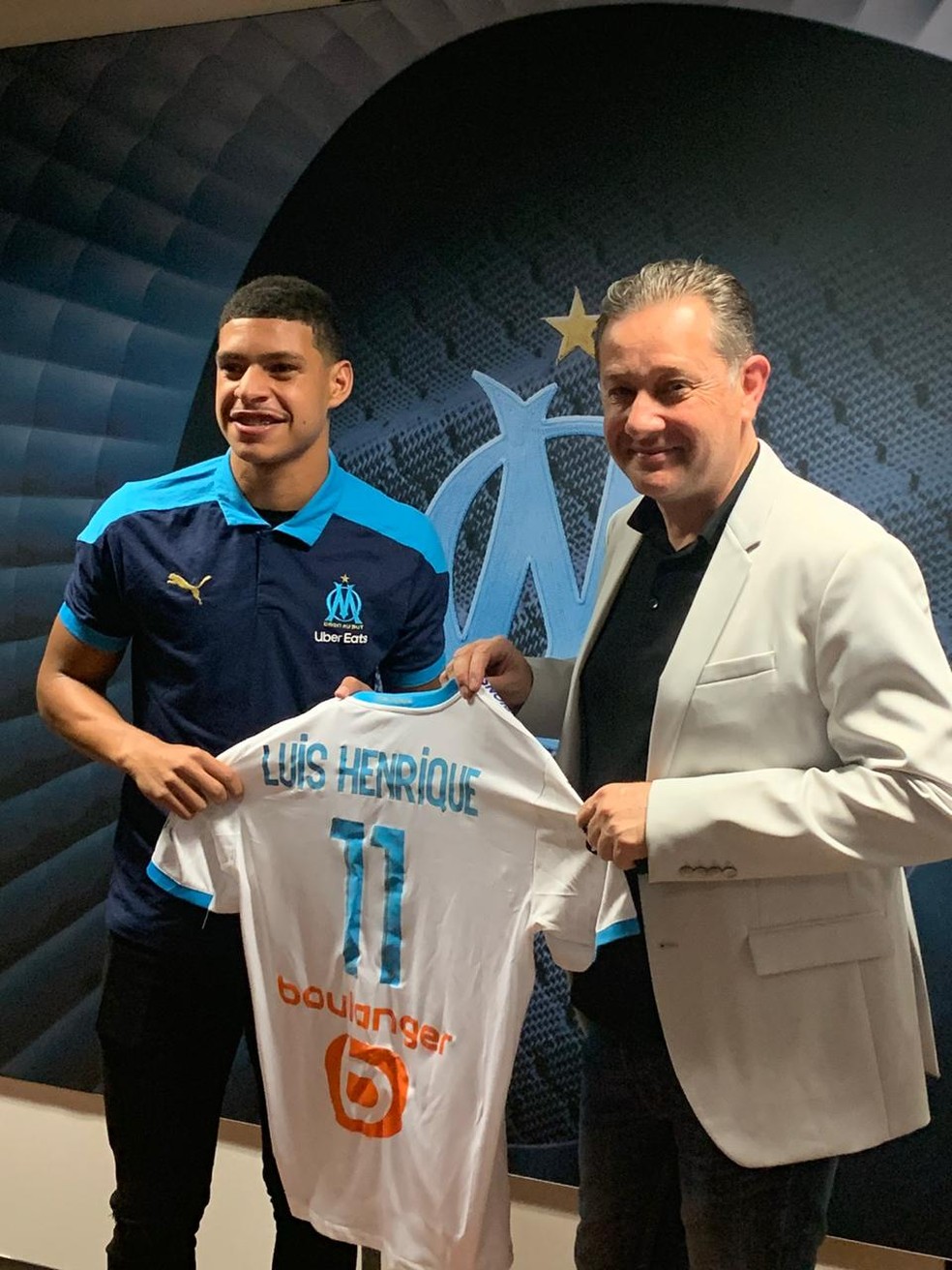 Luis Henrique é anunciado pelo Olympique de Marselha — Foto: Divulgação