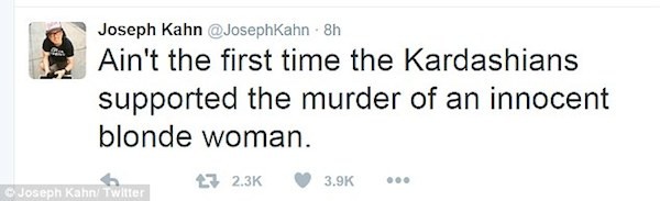 O diretor Joseph Kahn saiu em defesa de Taylor Swift e atacou Kim Kardashian (Foto: Twitter)