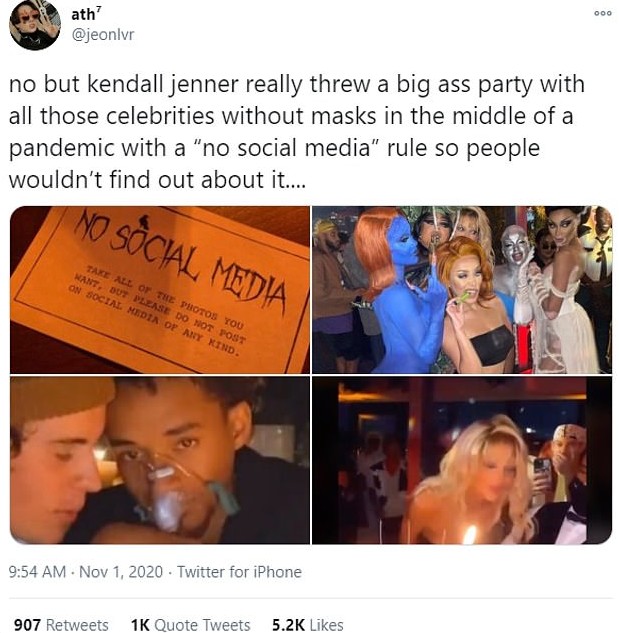 Após tentativa frustada de proibir fotos nas redes sociais, Kendall Jenner é criticada por super festa de 25 anos em meio a pandemia (Foto: Reprodução)