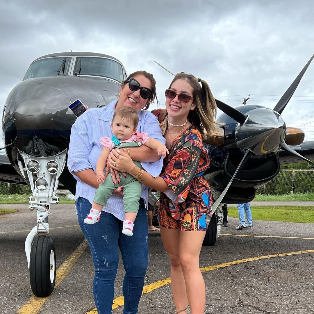Margareth Serrão compartilhou momento com a filha Virgínia e a neta Maria Alice (Foto: Reprodução/Instagram)