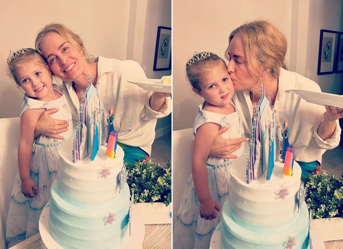 Angélica comemora aniversário da sobrinha-neta: 
