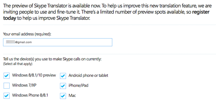 Entre com o seu endere?o de e-mail e selecione onde voc? usa o Skype (Foto: Reprodu??o/Helito Bijora) 