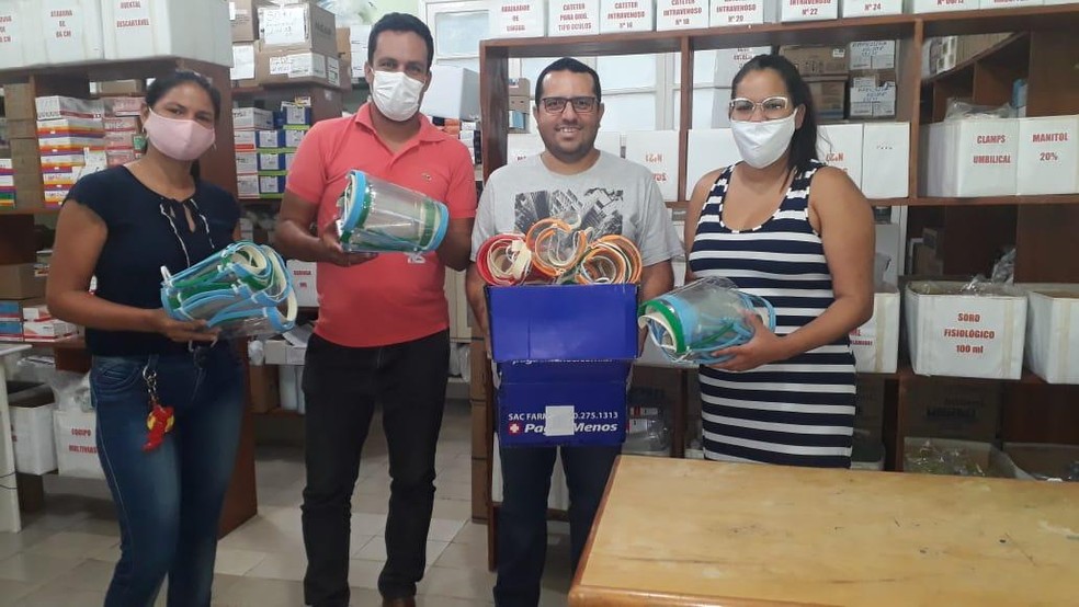 Doações foram feitas a hospital e também postos de saúde  — Foto: Arquivo pessoal 