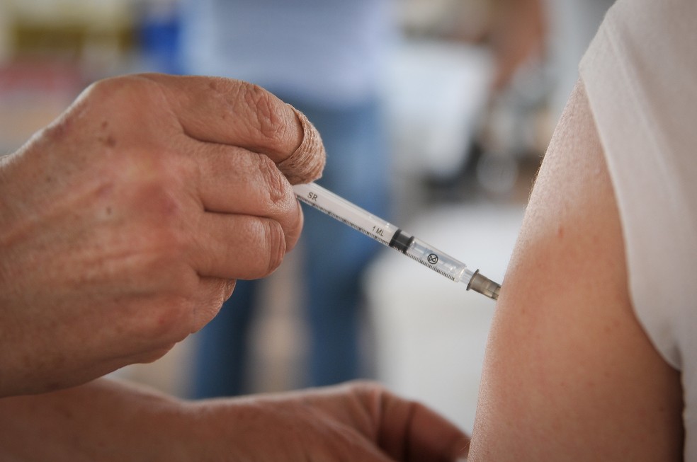 Vacinação contra a Covid-19 no Distrito Federal.  — Foto: Geovana Albuquerque/Agência Saúde DF