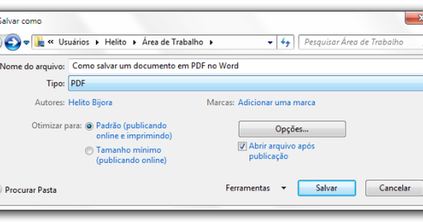 Como Salvar Um Documento Em Pdf No Word Dicas E Tutoriais Techtudo