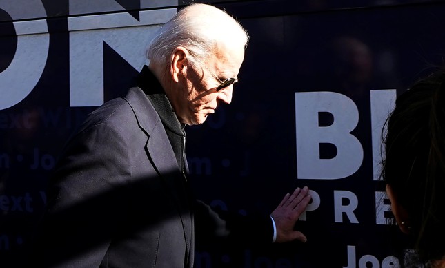 Joe Biden participa de evento de campanha em New Hampshire