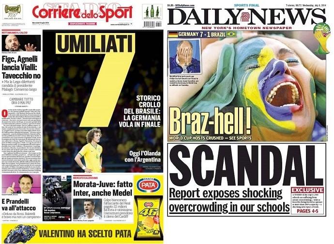 Zeitungen 7 zu 1 – Corriere Daily News