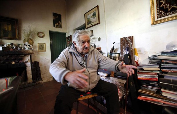 Mujica prefere viver em sua velha casa a ocupar a residencia oficial da presidência (Foto: Agência EFE)
